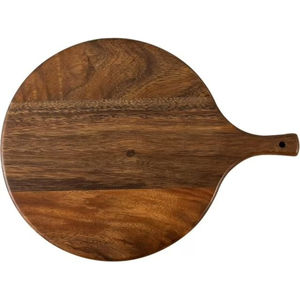 Planche à pizza ronde en bois d'acacia premium avec poignée, plateau de service en bois pour fromage, pain, planche à découper pour la cuisine au prix le plus bas - Product Image 6