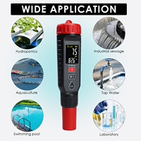 Testeur numérique de qualité de l'eau, pH-mètre et thermomètre, capteur remplaçable, écran couleur, pour laboratoire, agriculture, transformation alimentaire