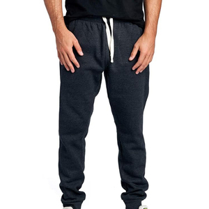 Pantalones Deportivos Gris Oscuro para Hombre, Cintura Elástica con Cordón, Casuales, de Algodón Medio, con Bolsillos Laterales, para Otoño - Product Image 1
