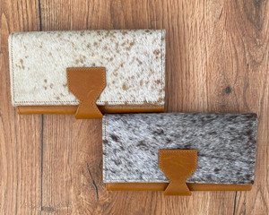 กระเป๋าสตางค์หนังวัวสไตล์ตะวันตกสำหรับผู้หญิงกระเป๋าสตางค์สำหรับเดินทางใส่บัตรเครดิตได้หลากหลายแบบ - Product Image 2