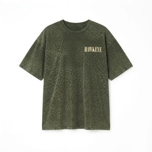 เสื้อยืดโอเวอร์ไซส์ผ้าฝ้ายน้ำหนักเบา สไตล์สตรีทแวร์ ปักโลโก้ ปักลายตามสั่ง ล้างสีแบบแอซิดวอช วินเทจ สำหรับผู้หญิง - Product Image 2