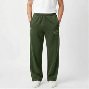 Camiseta sin Mangas Holgada de Lana Ligera y Transpirable con Dobladillo Abierto, Pantalones de Chándal de Algodón Sueltos para Hombre, Estilo Informal para Otoño - Product Image 1