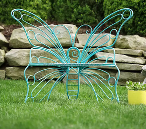 เก้าอี้โลหะรูปผีเสื้อเก้าอี้ด้านข้างทำจากโลหะพร้อมคอนโซลฝังกระดูกสำหรับบ้านห้องนั่งเล่นตกแต่งเฟอร์นิเจอร์ของโรงแรม - Product Image 2