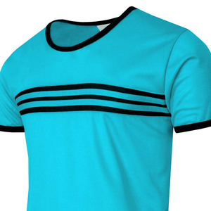 เสื้อยืดลำลองสีแดง มีซิปกระเป๋าหน้าอก แต่งขอบสีขาว เสื้อยืดใส่ได้ทุกวัน ขายส่ง คุณภาพพรีเมียม ผ้าฝ้าย เสื้อยืดกีฬา - Product Image 4