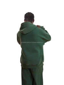 Haute qualité 100% coton pierre lavage à l'acide soleil fané hommes personnalisé polaire Double fermeture éclair Vintage à capuche séchage rapide respirant - Product Image 4