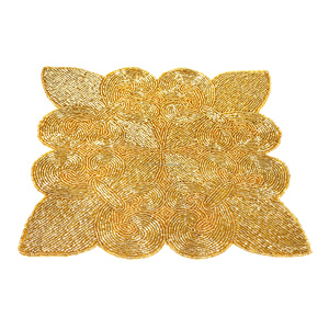 El mejor diseño temático, vajilla redondeada, mantel decorativo con cuentas de vidrio, Mantel Individual para fiestas y otras funciones - Product Image 2