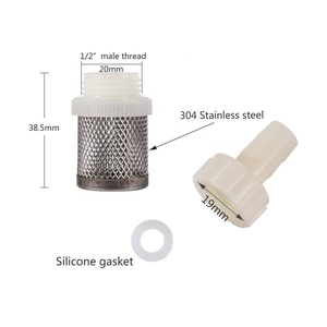 Filtres d'irrigation de jardin de 1/2 pouce, <span class=keywords><strong>pompe</strong></span> de pulvérisation, filet filtrant, maille en acier inoxydable 304, filtre à mailles avec connecteurs - Product Image 3