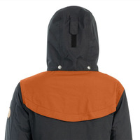 Veste imperméable à capuche pour homme, coupe-vent, color-block, fermeture éclair longue, avec poches, coupe classique, pour usage extérieur