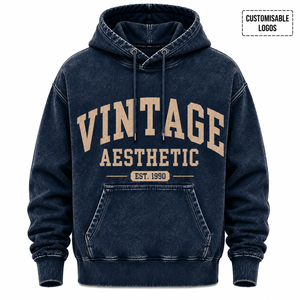 Sudadera con Capucha para Hombre, Estilo Vintage, 100% Algodón, Felpa Francesa, Corte Regular, Diseño con Bolsillo y Estampado Frontal, Estilo Otoñal - Product Image 1