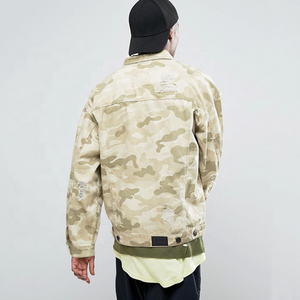 เสื้อโค้ทยีนส์พิมพ์ลายไทได ไซส์พลัส สำหรับฤดูใบไม้ผลิ สไตล์ลำลอง ลุคเท่ๆ สำหรับผู้ชาย จาก Haus Industries - Product Image 4