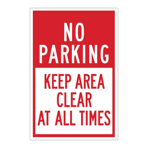 Panneau de signalisation interdisant le stationnement Brady, 18 po (H) x 12 po (L), pour les zones industrielles et de stationnement - Product Image 2