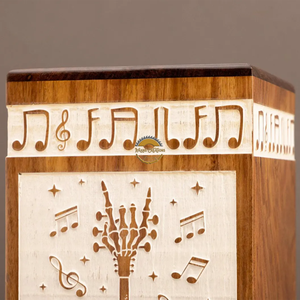 Handcrafted guitar <b>memorial</b> urn & Natural Wood Cremation Urn Blue Epoxy Ashes <b>Box</b> Artistic Funeral <b>Memorial</b> <b>Keepsake</b> by AYAANS - Product Image 6