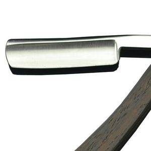 Navaja de Afeitar Profesional de Alta Calidad, Plegable, de Acero Inoxidable, con Mango de Madera - Product Image 5