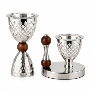 Luxury Arabic Stainless Steel Mabkhara Hammered Metal Bakhoor Burner Silver <b>Oud</b> Censer Home Fragrance <b>Diffuser</b> Wedding Decor - Product Image 6
