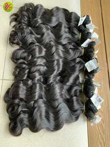 Proveedores de cabello virgen vietnamita ondulado, cabello humano virgen vietnamita con cutícula alineada, cabello rizado sin procesar. - Product Image 3
