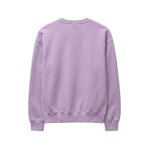 เสื้อสเวตเชิ้ตคอกลมสีดำสำหรับผู้ชาย ผ้าฝ้าย 100% ทรงปกติ สวมใส่สบาย แบบสวมหัว ผ้าถักสำหรับฤดูใบไม้ร่วง สีพื้น แขนยาว - Product Image 5