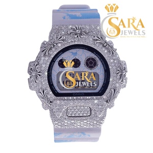 Reloj de pulsera de acero inoxidable plateado elegante de excelente calidad con correa de caucho y reloj de cuarzo de lujo a la moda. - Product Image 1