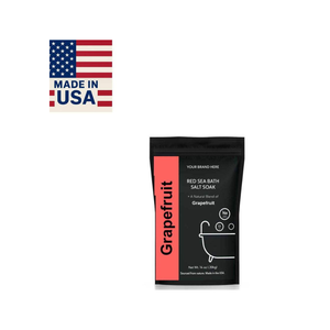 Aromasong Int. Polvo de Baño Orgánico de 1 lb de Marca Privada del Fabricante Directo, con Sabor a Pomelo del Mar Rojo, Minerales que Mejoran la Piel - Product Image 1