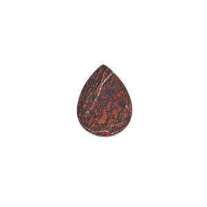Pierre précieuse en os de dinosaure, 11 carats, 21x15mm, forme poire, pierre brute - Product Image 5