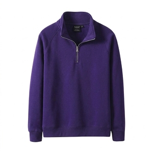 Sudadera de Forro Polar Silver Fox para Hombre, de 410 g/m², con Media Cremallera, Cuello Alto, Ajuste Holgado, Estilo Deportivo Casual, para Otoño, Venta al por Mayor - Product Image 5