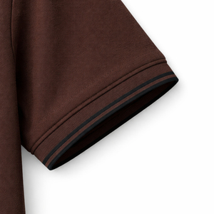 Polo en piqué de coton de haute qualité avec bordures décoratives, personnalisation de marque, fournisseur OEM ODM, polo homme en vente - Product Image 5