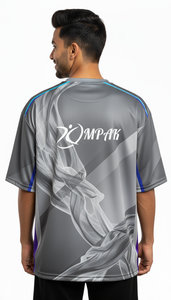 เสื้อยืดโอเวอร์ไซส์ผู้ชาย สไตล์สตรีทแวร์ พิมพ์ลายแบบซับลิเมชั่น แฟชั่นลำลอง ทรงปกติ เป็นมิตรต่อสิ่งแวดล้อม ระบายอากาศได้ดี แห้งเร็ว เหมาะสำหรับใส่ทุกวัน - Product Image 4