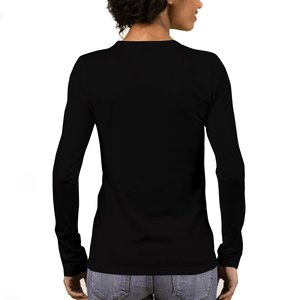 Regular fit lightweight Womens cotton t shirt breathable quick dry plain dyed knitted summer casual Full Sleeve - Product Image 3