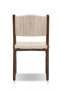 Silla de Comedor Moderna de Madera de Teca Sólida con Asiento y Respaldo de Ratán Sintético Tejido, Ligera y Ecológica para Mobiliario de Hostelería al por Mayor - Product Image 4