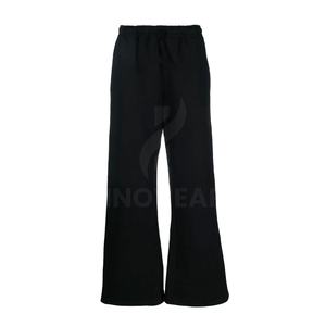 Pantalon de survêtement évasé à taille mi-haute en toile sur mesure pour hommes - 100% coton, tissu respirant, design personnalisable - Product Image 1