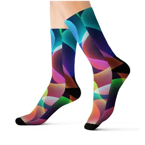 Hot Sale 2024 High quality customised sublimation blank men's socks custom printed mens socks