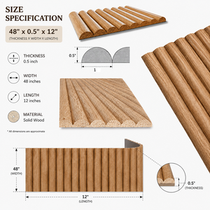 Solid Wood Modern Soundproof 3D Surface Pole Wrap Column <b>Cover</b> Wainscoting Interior <b>Wall</b> Cladding Panels Decorative Bathroom - Product Image 2