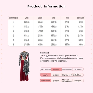 Robe de danse élégante imprimée pour filles de 6 à 16 ans, idéale pour la danse de louange, les spectacles sur scène et les cours de danse. - Product Image 6