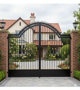 Custom Wrought Iron <b>Gates</b> with Handcrafted Details, Superior Rust Protection, Heavy-Duty Construction, and Classic Style - Product Image 3