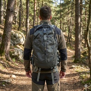 Lightweight 30-<b>40L</b> Water Resistant Outdoor Hiking <b>Backpack</b> with Customizable Logo & Printing Travel Daypack - Product Image 5