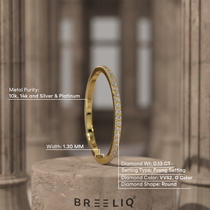 14K Solid Gold Lab Grown Diamond Micro Prong Eternity Ring Ultra Thin Stackable Diamond Band Delicate Minimal <b>Wedding</b> Jewelry - Product Image 2