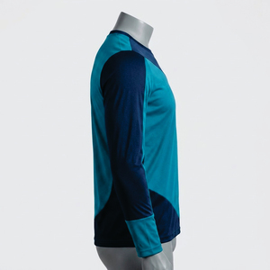 New 100% Polyester Goalkeeper Top Jersey for Men Yellow with Long Sleeves Training Football <b>Soccer</b> Jersey Automated Cutting - Product Image 3