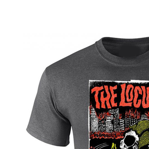 Camiseta de Hombre Estilo Punk The Locust, 100% Algodón, Cuello Redondo, Corte Holgado, Color Sólido, Transpirable y Ecológica - Product Image 3