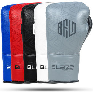 Guantes de Boxeo de Neopreno y Cuero Genuino Premium para Sparring, Entrenamiento, Kickboxing, Muay Thai, Trabajo con Saco de Boxeo, con Cierre de Cordones - Product Image 6