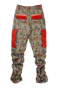 Pantalon de chasse tactique respirant en velours côtelé, décontracté, léger, imperméable, camouflage, pour homme, avec cordon de serrage et boutons - Product Image 2