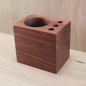 Handmade Wooden Pencil Holder for Study Table Office Desk Accessories Modern Wooden Pen Stand Desktop Organizer for Pens Pencils - Product Image 2