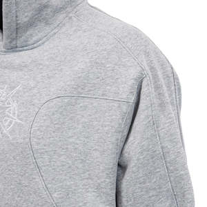 Sweat à capuche épais et respirant pour l'hiver, style streetwear, personnalisé, 100 % coton, épaules tombantes, molleton uni, coupe classique pour homme - Product Image 3