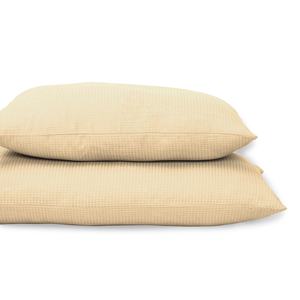 ปลอกหมอนผ้าวาฟเฟิลผ้าฝ้ายแท้สำหรับ100% ผ้าปูเตียงในบ้านปลอกหมอนโซฟาผ้านอนวูฟเวนสีเหลืองอ่อนดีไซน์เรียบง่าย - Product Image 2