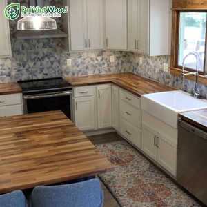 Square Solid Surface <b>Table</b> Top Acacia Wood Vanity with 1-Year Warranty Laminate Countertops for <b>Kitchen</b> Use - Product Image 6