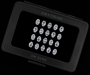 Diamante cultivado en laboratorio de corte ovalado de 3.0 x 2.0 mm, color D, perforado con láser, corte antiguo, para la fabricación de joyas, anillo de boda. - Product Image 5