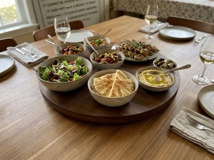 Wood Double Tier Rotating <b>Tray</b> Smooth-Spin Lazy Susan for Tabletop <b>Spice</b> Serving - Product Image 4
