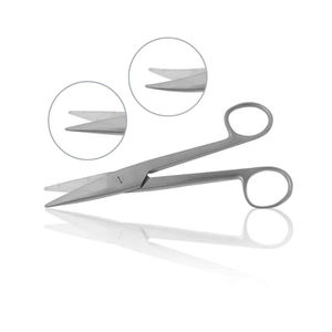 Tijeras Mayo con mango dorado, de acero inoxidable, rectas, para disección, instrumento quirúrgico de corte, juego certificado CE de alta calidad - Product Image 4