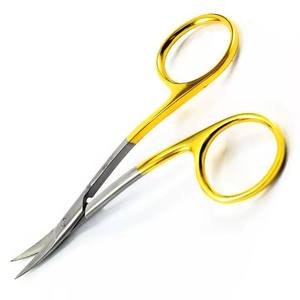 Tijeras quirúrgicas curvas TC La Grange de 11 cm, tijeras dentales para tejidos y encías, color dorado, de Grip Surgical - Product Image 2