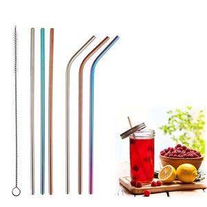 Long Lasting Copper Sip Tubes Reusable <b>Metal</b> Drinking <b>Straws</b> Suitable for Smoothies Fresh Juice Iced Tea and Beverage Use - Product Image 5