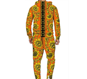 Mens Two Piece <b>Tracksuit</b> Set with Hoodie and Joggers for Gym Training Running African men's <b>tracksuit</b> - Product Image 6