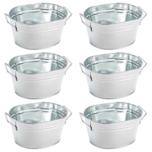 Wholesale Mini Galvanized Metal <b>Buckets</b> with Handles Small <b>Tin</b> Pails for Wedding Party Favors Candy Gift Containers - Product Image 5